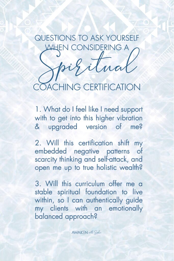 Why WE are different than most Spiritual Coach Certifications - with Sophie Frabotta